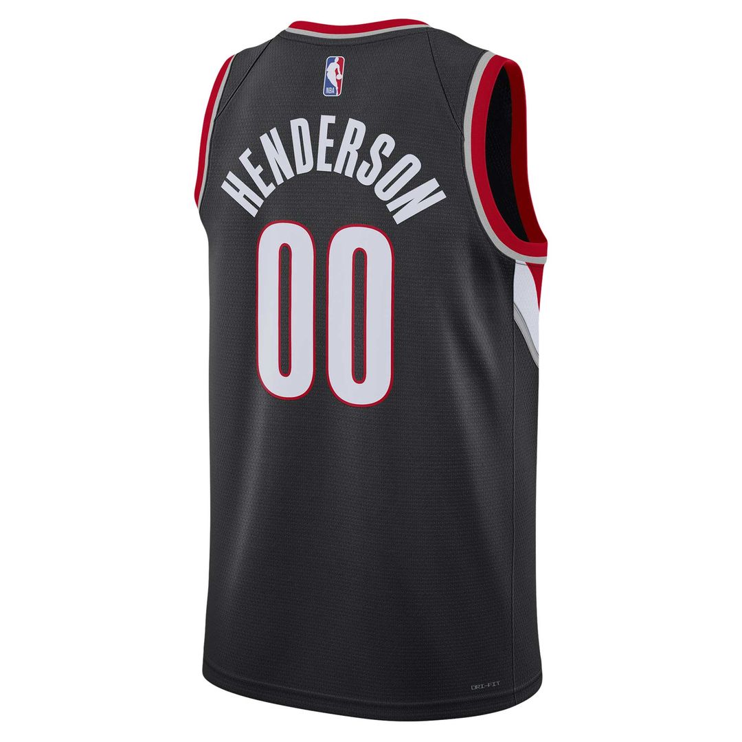 Scoot Henderson Portland Trail Blazers Nike Unisex 2023 NBA Draft Swingman Jersey - Icon Edition - Black Official NBA Team Apparel Basketball Fan Gear
