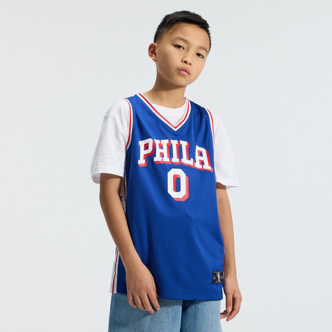 Tyrese Maxey Philadelphia 76ers Fanatics Youth Fast Break Replica Player Jersey - Icon Edition - Royal Official NBA Team Apparel Basketball Fan Gear