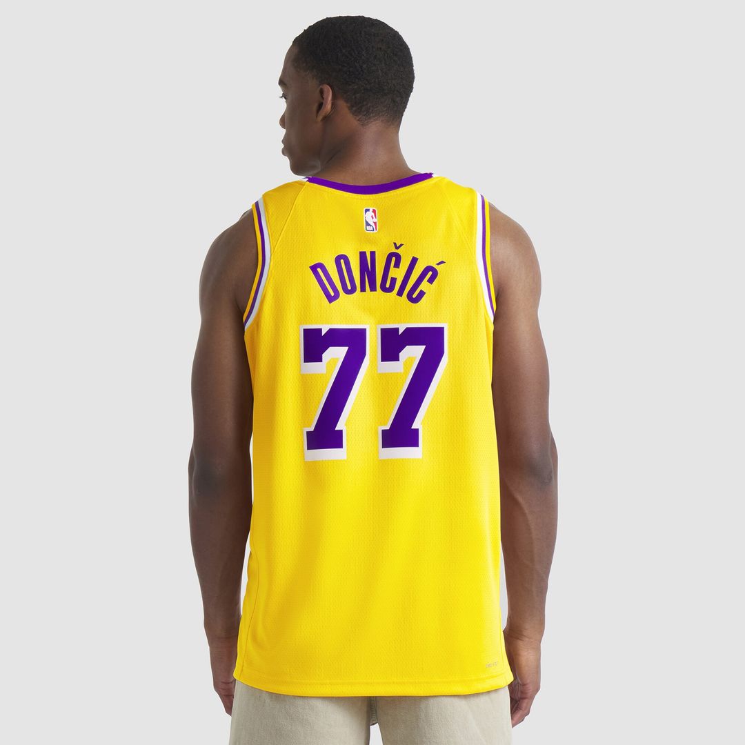 Luka Dončić Los Angeles Lakers Nike Unisex Swingman Jersey - Icon Edition - Gold Official NBA Team Apparel Basketball Fan Gear