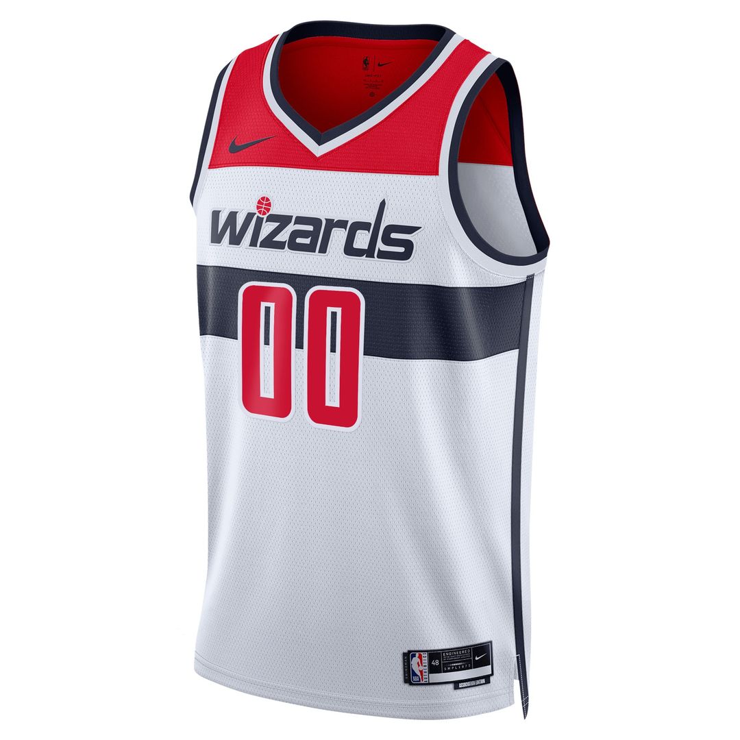 Washington Wizards Nike Unisex Swingman Custom Jersey White - Association Edition Official NBA Team Apparel Basketball Fan Gear