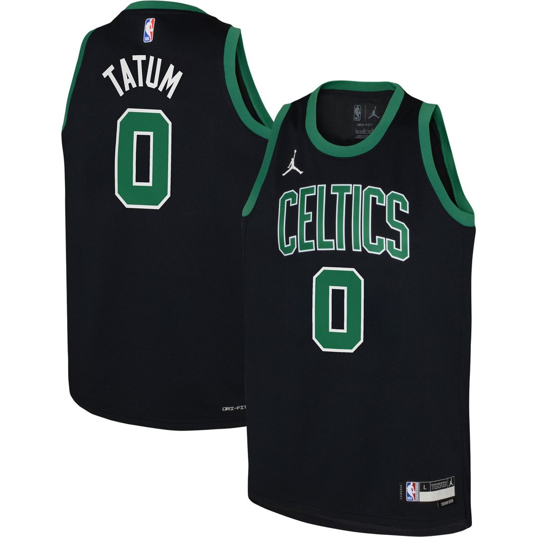 Jayson Tatum Boston Celtics Jordan Brand Youth Swingman Jersey - Statement Edition - Black Official NBA Team Apparel Basketball Fan Gear