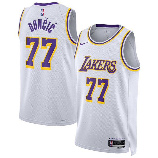 Luka Dončić Los Angeles Lakers Nike Unisex Swingman Jersey - Association Edition - White Official NBA Team Apparel Basketball Fan Gear