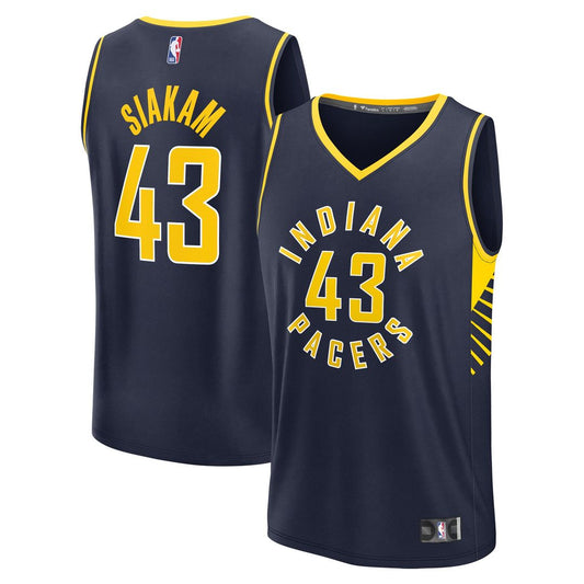 Pascal Siakam Indiana Pacers Fanatics Youth Fast Break Player Jersey - Icon Edition - Navy Official NBA Team Apparel Basketball Fan Gear