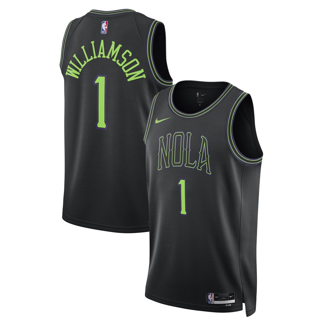 Zion Williamson New Orleans Pelicans Nike Unisex 2025/26 Swingman Jersey - Black - City Edition Official NBA Team Apparel Basketball Fan Gear