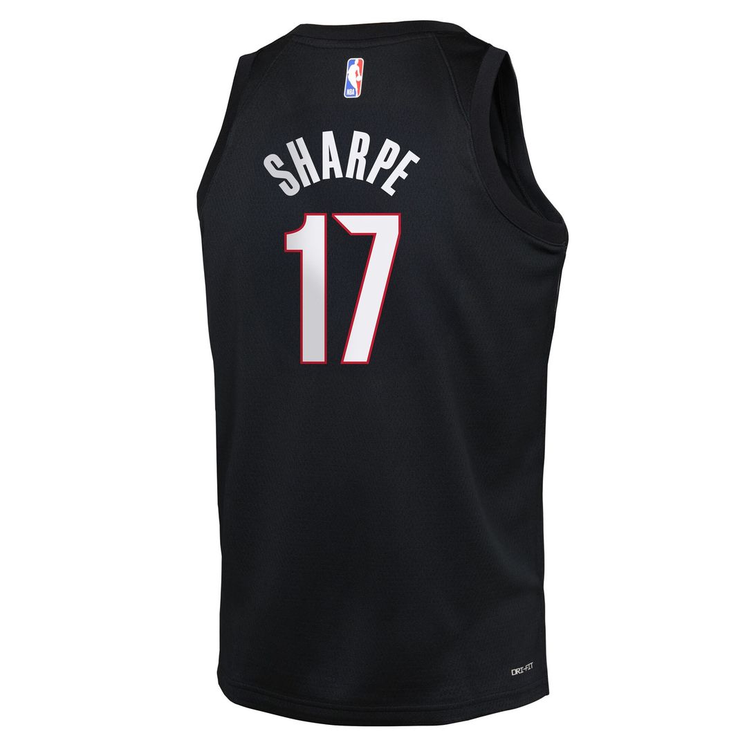 Shaedon Sharpe Portland Trail Blazers Nike Youth Icon Edition Swingman Jersey - Black Official NBA Team Apparel Basketball Fan Gear