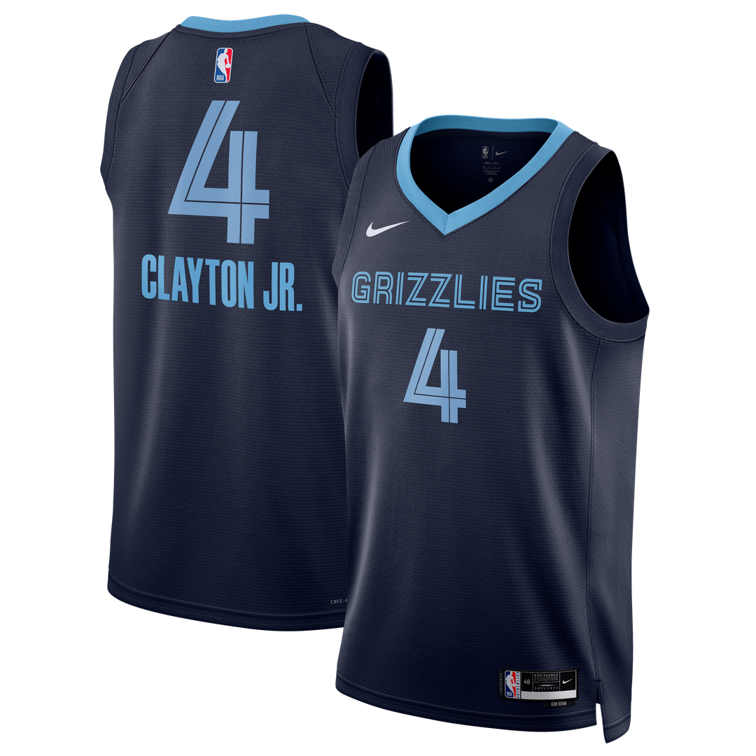 Walter Clayton Jr. Memphis Grizzlies Nike Unisex Swingman Jersey - Icon Edition - Navy Official NBA Team Apparel Basketball Fan Gear