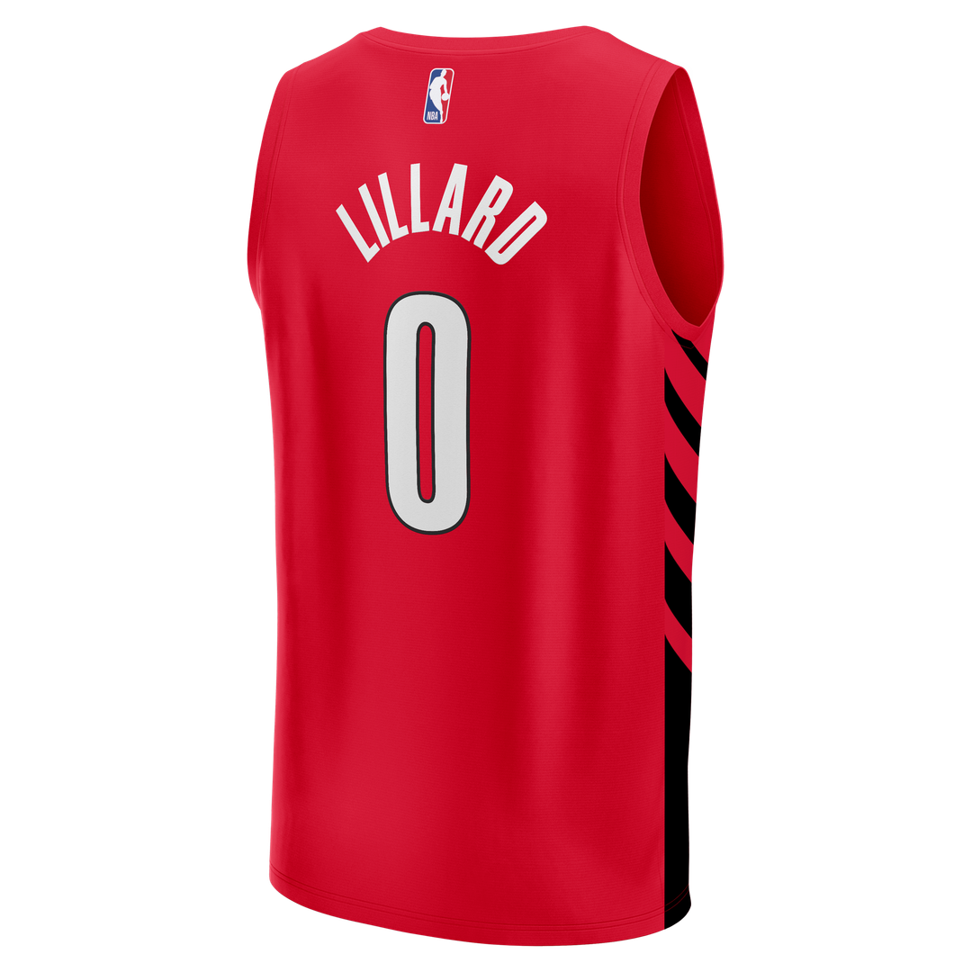 Damian Lillard Portland Trail Blazers Fanatics Fast Break Replica Jersey - Red - Statement Edition Official NBA Team Apparel Basketball Fan Gear