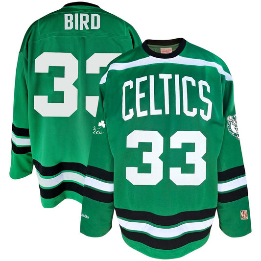 Larry Bird Boston Celtics Mitchell & Ness Big & Tall NBA Hockey Jersey - Kelly Green Official NBA Team Apparel Basketball Fan Gear