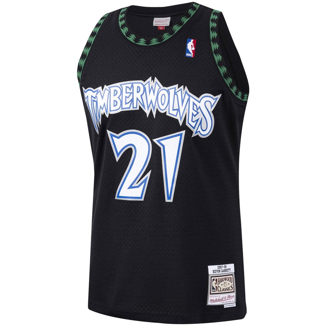 Kevin Garnett Minnesota Timberwolves Mitchell & Ness 1995/96 Hardwood Classics Swingman Jersey - White Official NBA Team Apparel Basketball Fan Gear