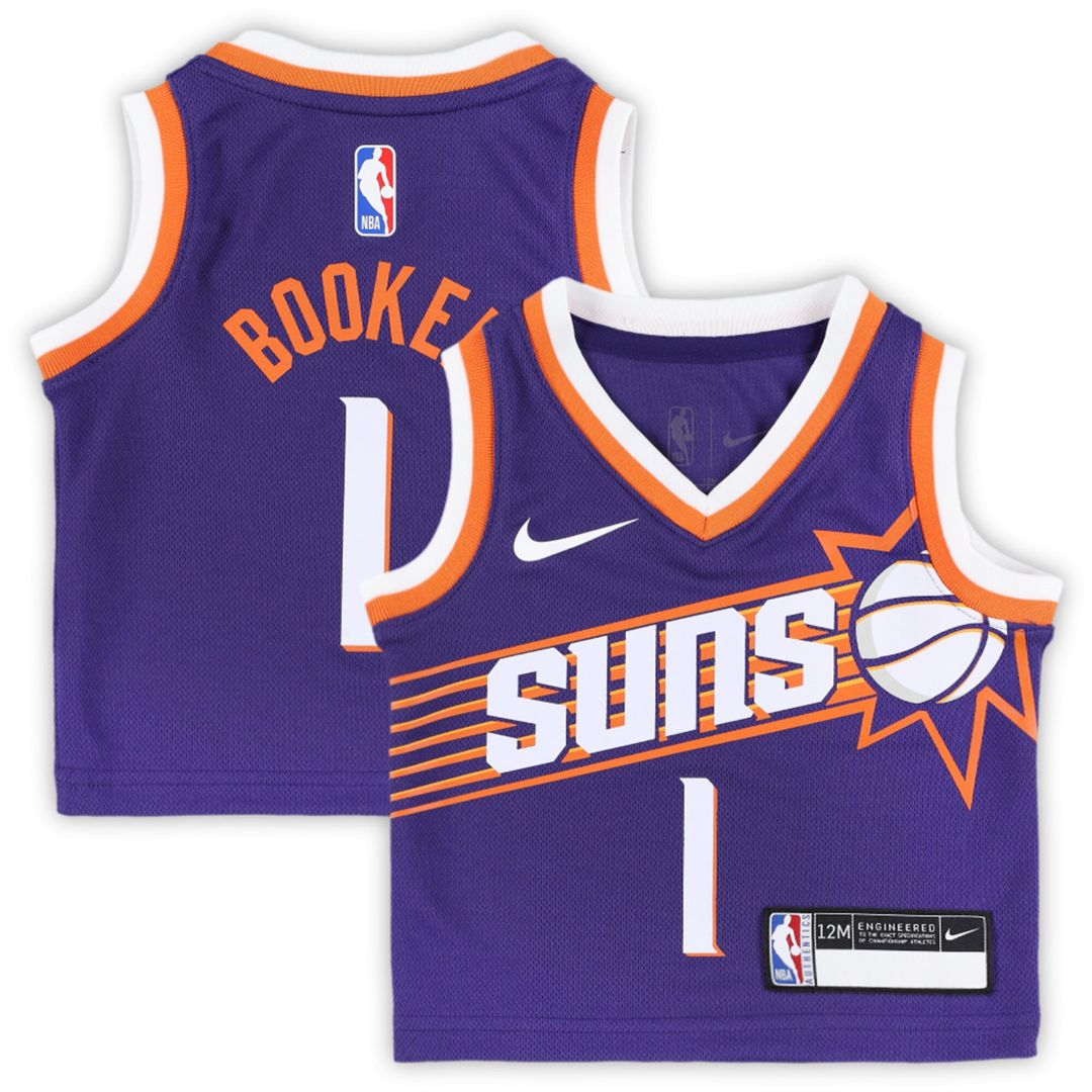 Devin Booker Phoenix Suns Nike Infant Swingman Player Jersey - Icon Edition - Purple Official NBA Team Apparel Basketball Fan Gear
