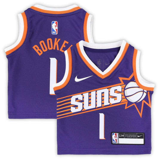 Devin Booker Phoenix Suns Nike Infant Swingman Player Jersey - Icon Edition - Purple Official NBA Team Apparel Basketball Fan Gear