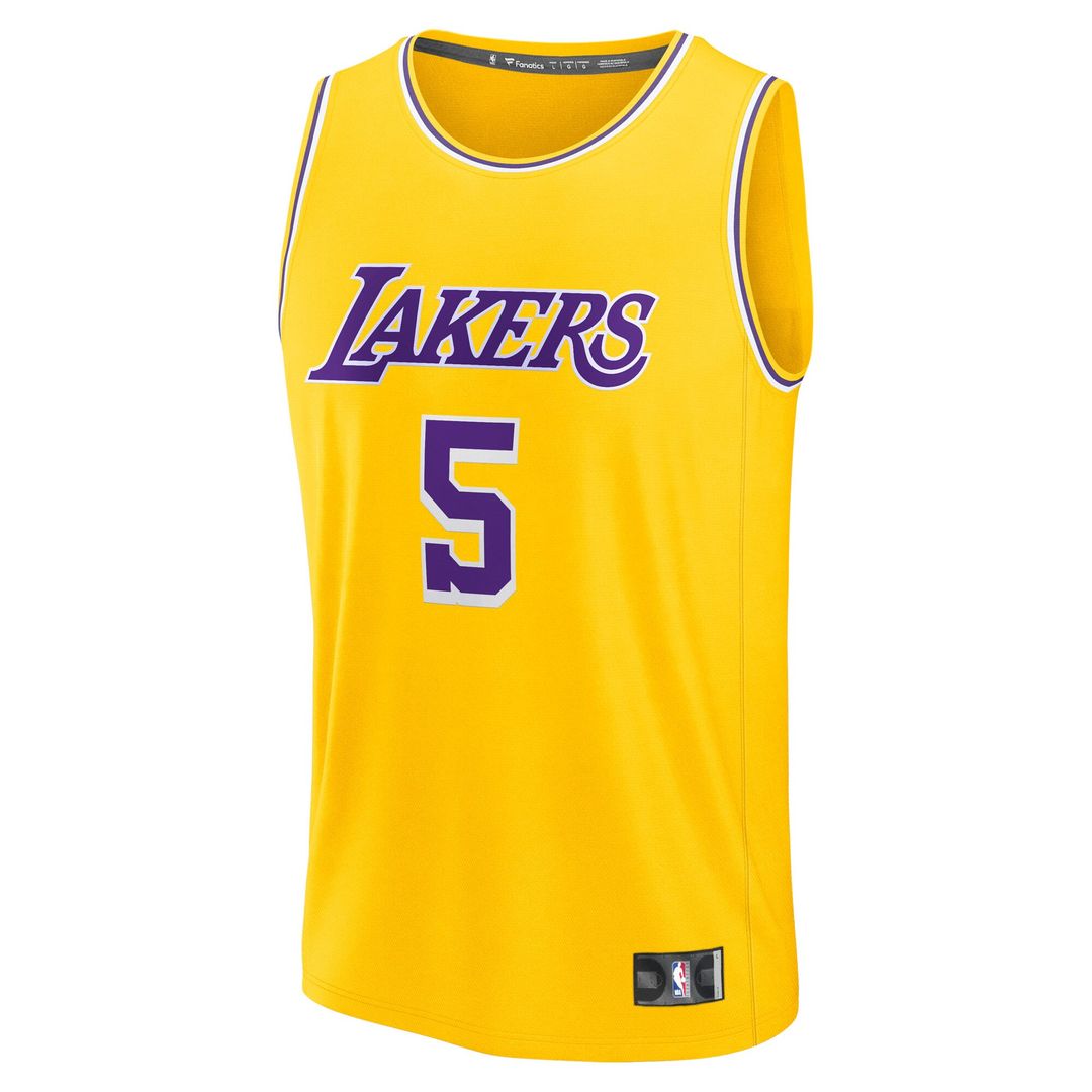 Deandre Ayton Los Angeles Lakers Fanatics Youth Fast Break Replica Player Jersey - Icon Edition - Gold Official NBA Team Apparel Basketball Fan Gear