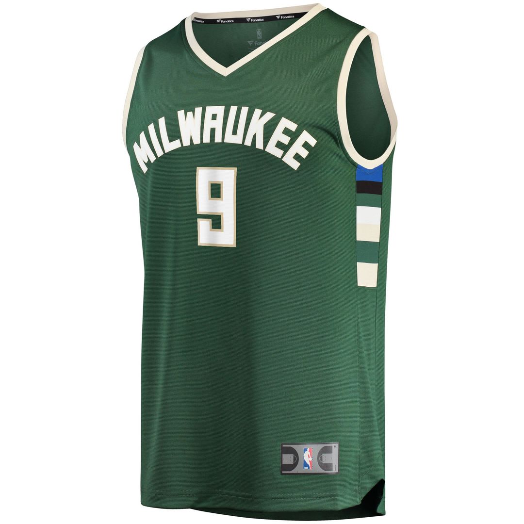 Bobby Portis Milwaukee Bucks Fanatics Fast Break Replica Jersey - Icon Edition - Green Official NBA Team Apparel Basketball Fan Gear