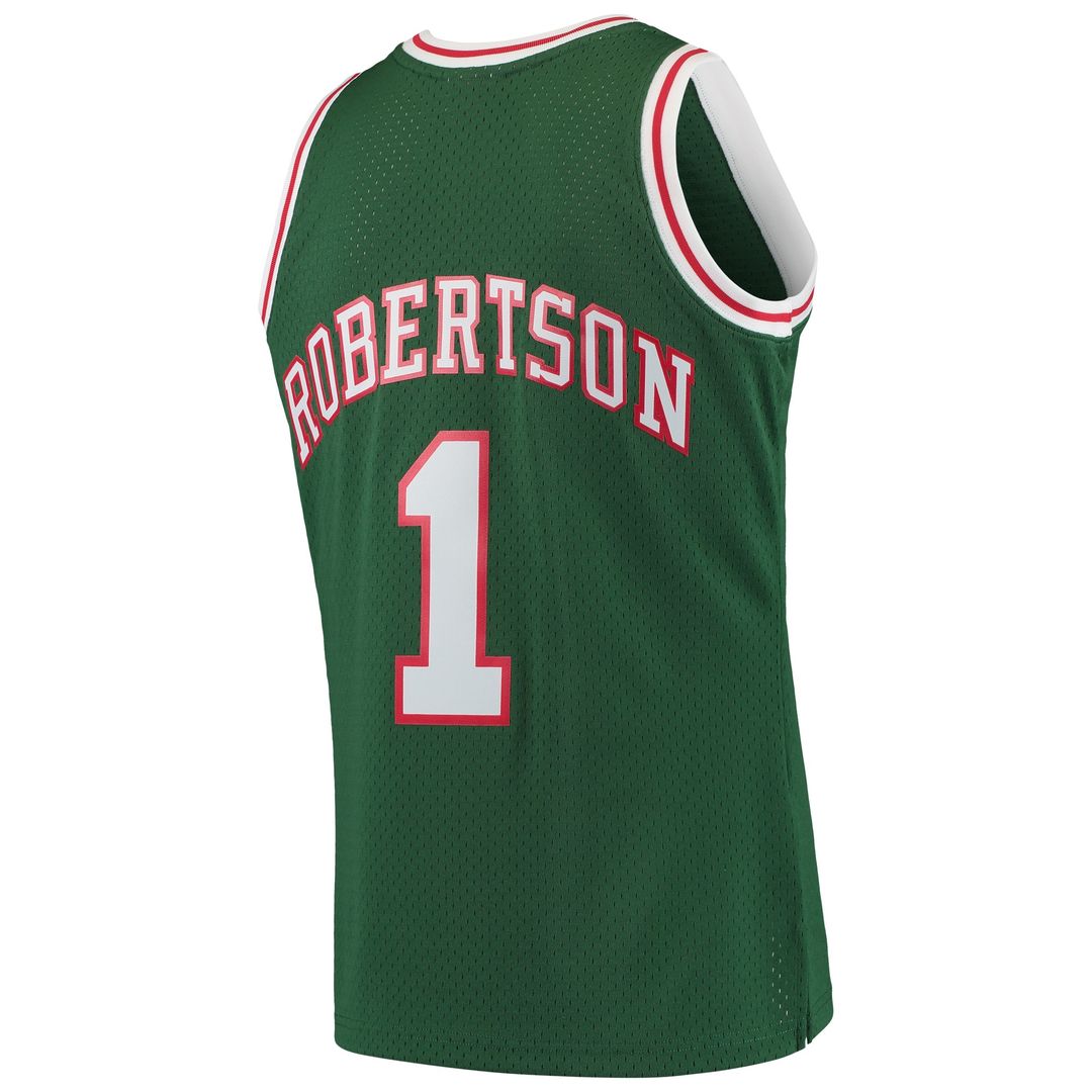 Oscar Robertson Milwaukee Bucks Mitchell & Ness Hardwood Classics Swingman Jersey - White Official NBA Team Apparel Basketball Fan Gear