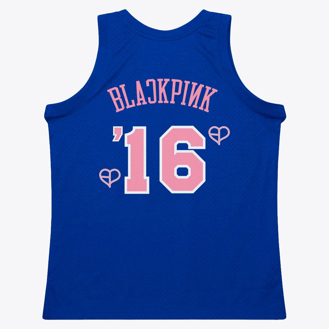 New York Knicks Mitchell & Ness x BLACKPINK Hardwood Classics Swingman Jersey - Blue - Limited Edition Official NBA Team Apparel Basketball Fan Gear