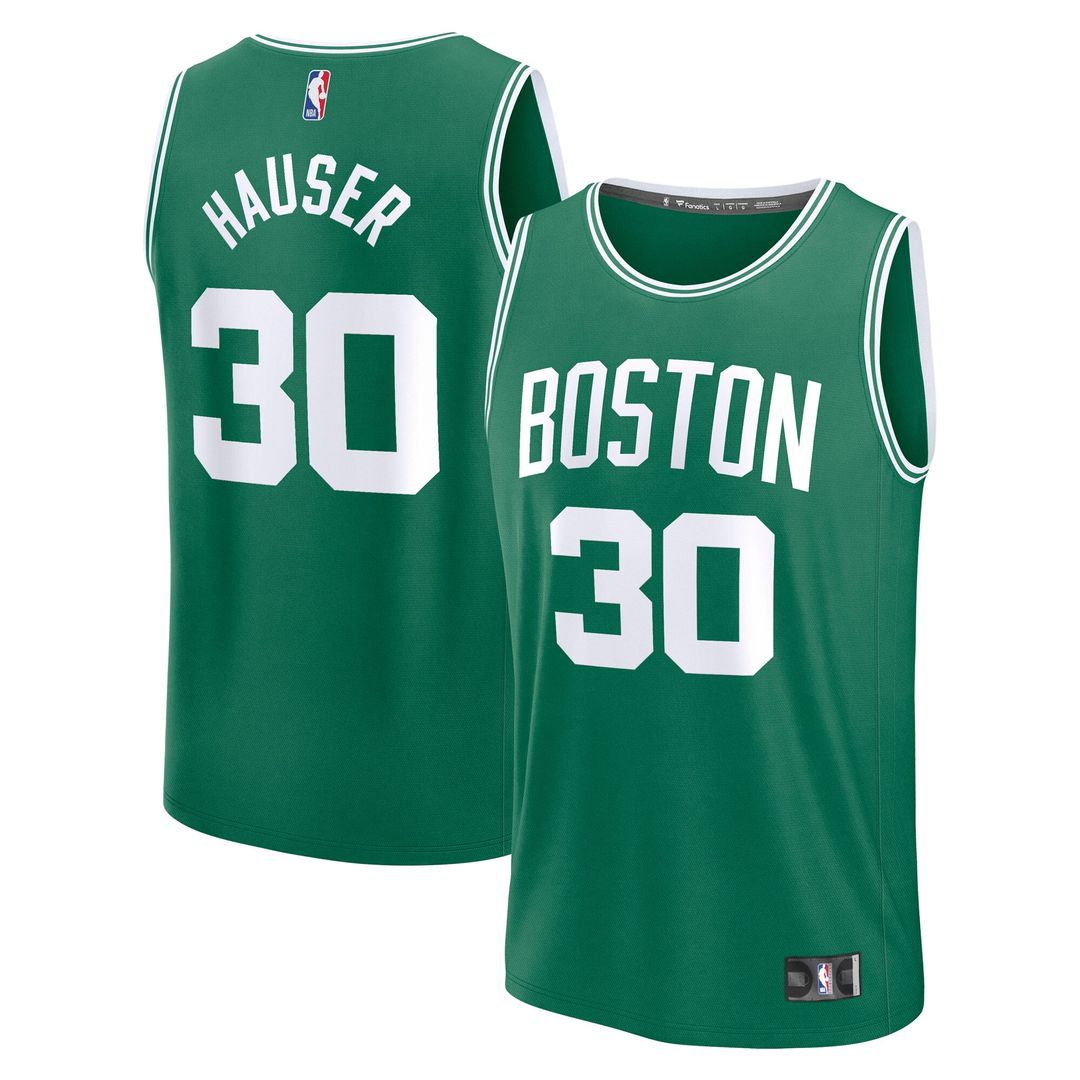 Sam Hauser Boston Celtics Fanatics Fast Break Replica Player Jersey - Icon Edition - Kelly Green Official NBA Team Apparel Basketball Fan Gear