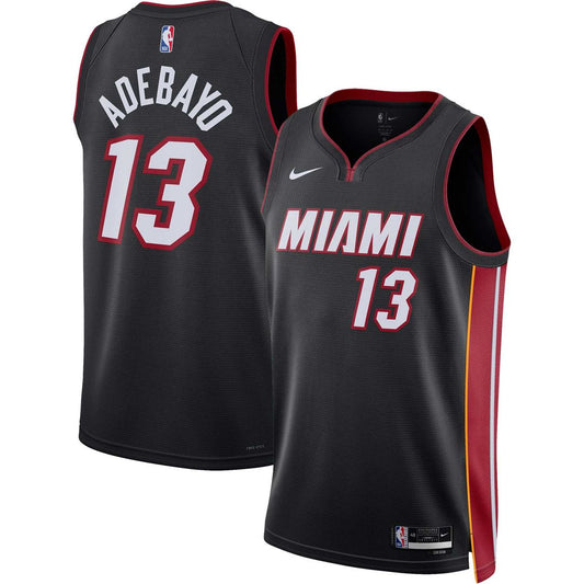 Bam Adebayo Miami Heat Nike Unisex Swingman Jersey - Icon Edition - Black Official NBA Team Apparel Basketball Fan Gear