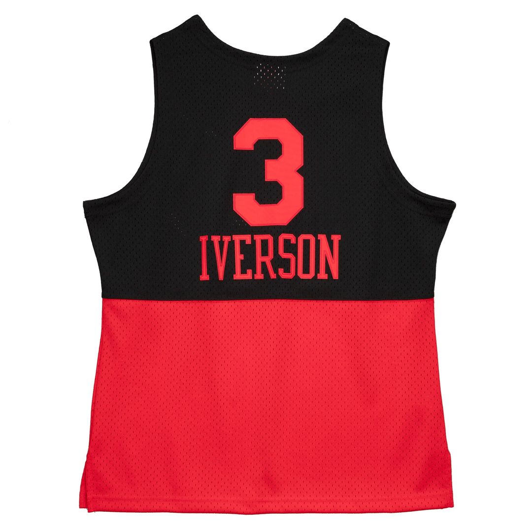 Allen Iverson Philadelphia 76ers Mitchell & Ness 2003/04 Hardwood Classics Reload 2.0 Swingman Jersey - Black Official NBA Team Apparel Basketball Fan
