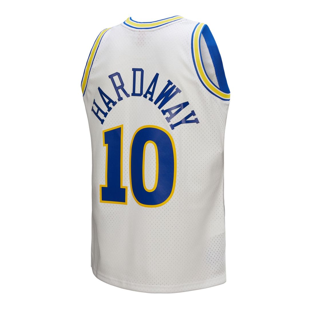 Tim Hardaway Golden State Warriors Mitchell & Ness Hardwood Classics 1990/91 Swingman Jersey - White Official NBA Team Apparel Basketball Fan Gear