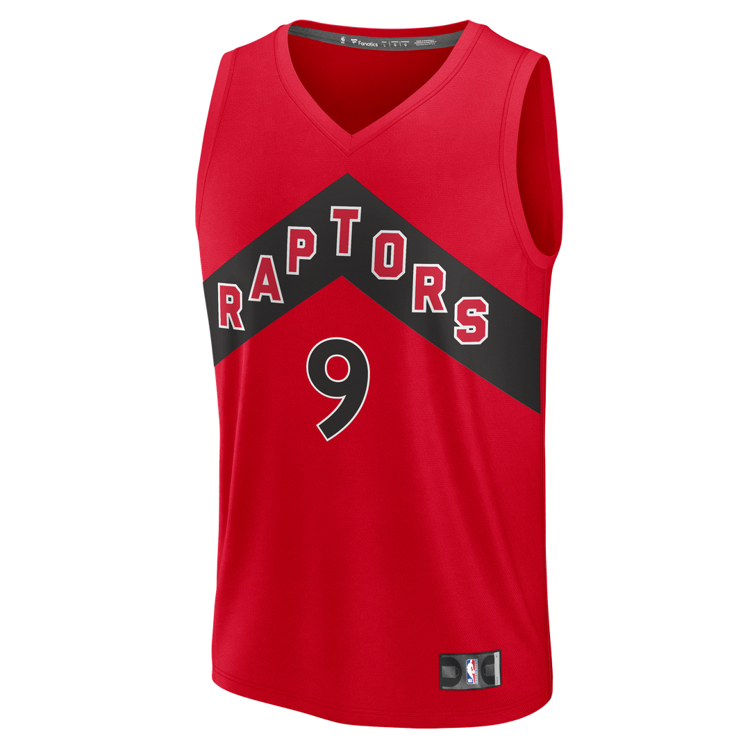 RJ Barrett Toronto Raptors Fanatics Fast Break Jersey - Red - Icon Edition Official NBA Team Apparel Basketball Fan Gear