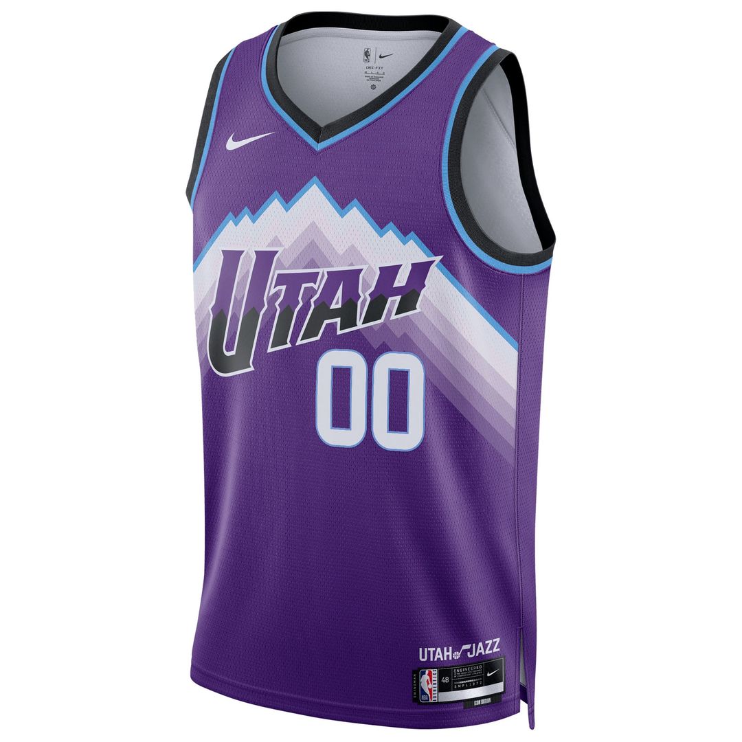 Utah Jazz Nike Unisex Swingman Custom Jersey - Icon Edition - Purple Official NBA Team Apparel Basketball Fan Gear