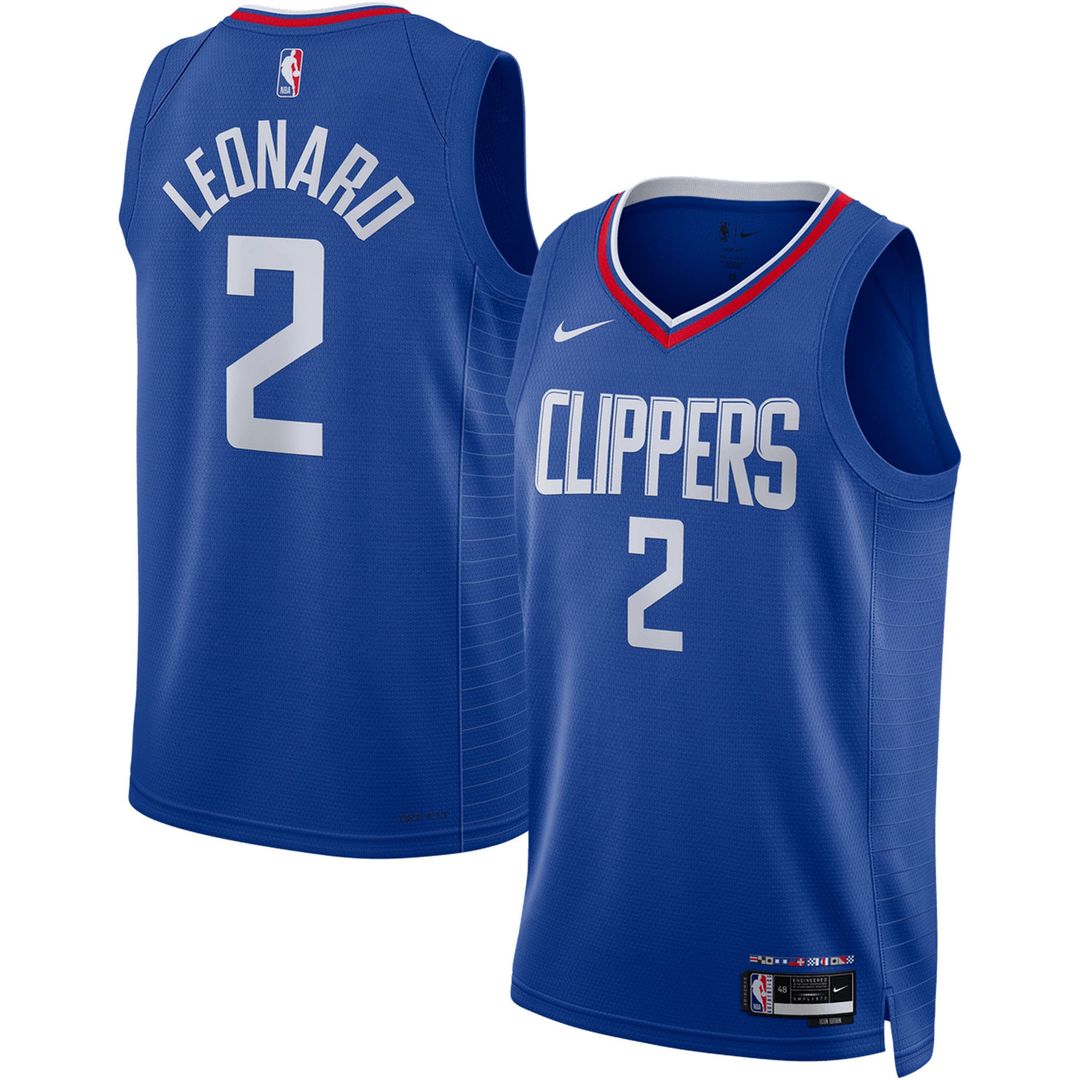 Kawhi Leonard LA Clippers Nike Unisex Swingman Jersey - Icon Edition - Royal Official NBA Team Apparel Basketball Fan Gear