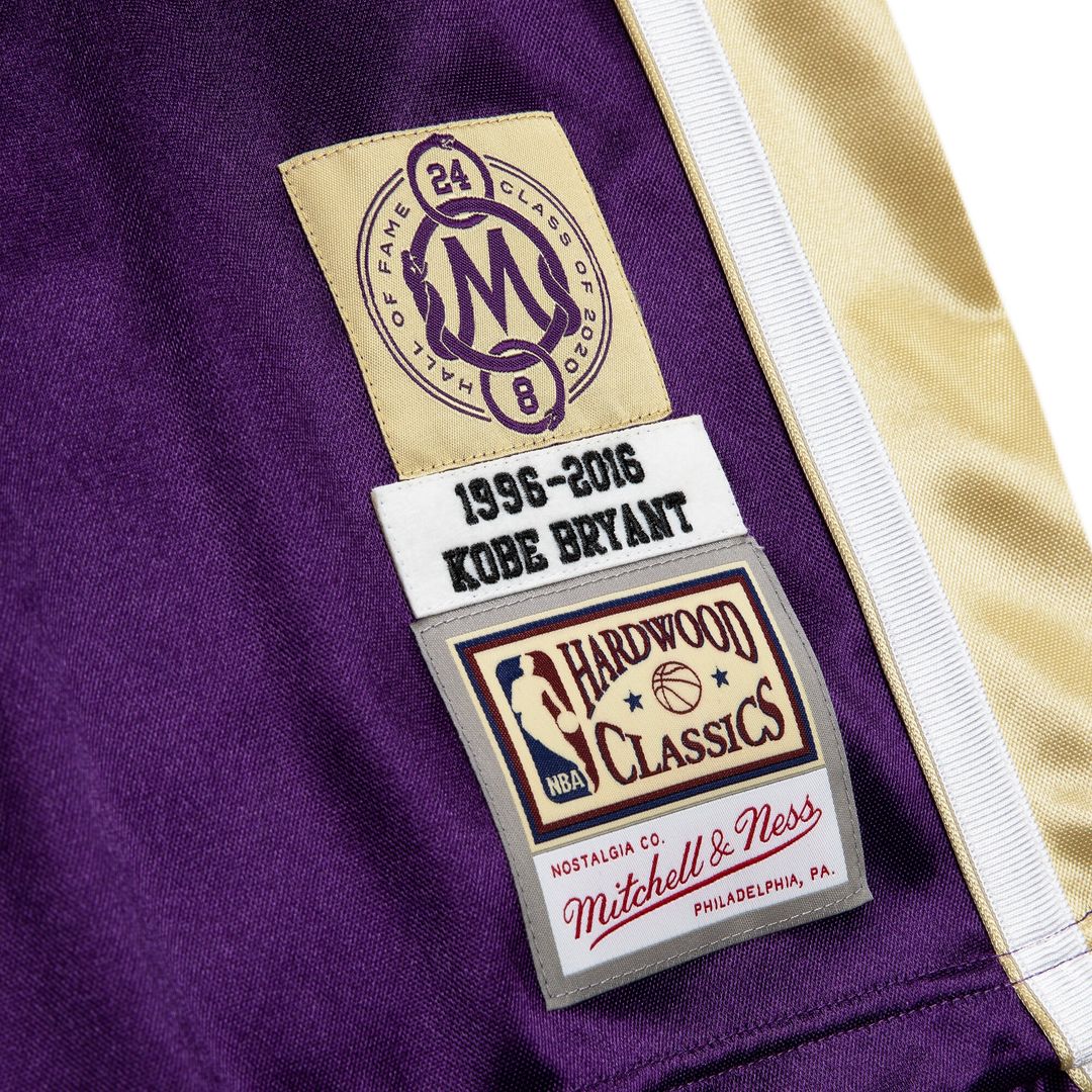 Kobe Bryant Los Angeles Lakers Mitchell & Ness Hall of Fame Class of 2020 #8 Authentic Jersey - Purple Official NBA Team Apparel Basketball Fan Gear