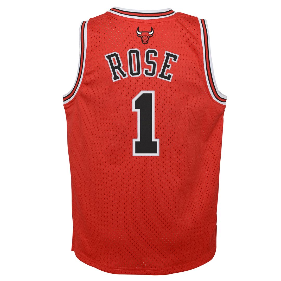 Derrick Rose Chicago Bulls Mitchell & Ness Youth 2010/11 Hardwood Classics Swingman Jersey - Black Official NBA Team Apparel Basketball Fan Gear