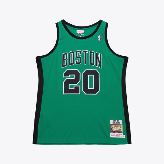 Ray Allen Boston Celtics Mitchell & Ness 2007-08 Hardwood Classics Authentic Jersey - Kelly Green Official NBA Team Apparel Basketball Fan Gear