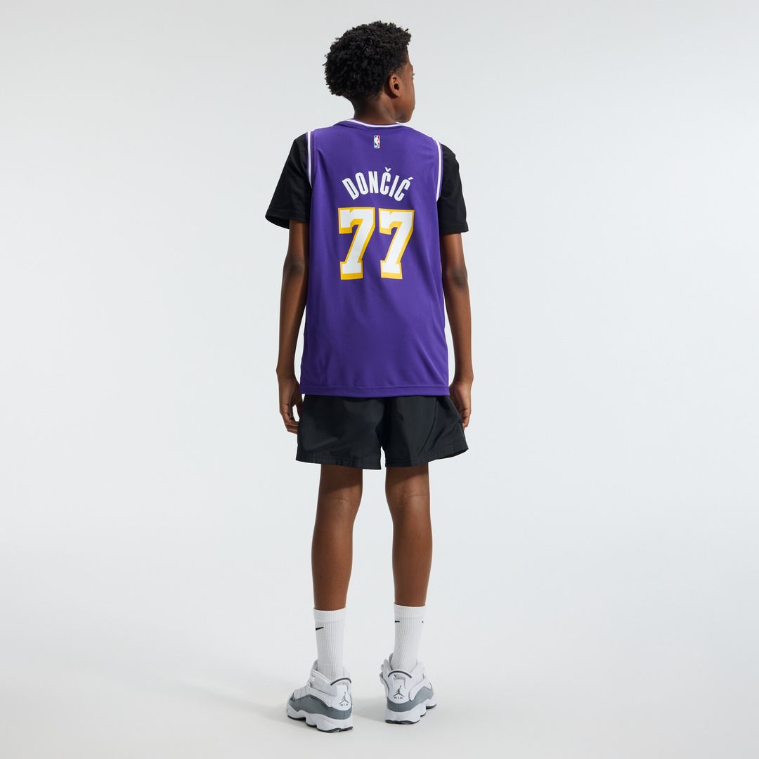 Luka Dončić Los Angeles Lakers Fanatics Youth Fast Break Jersey - Statement Edition - Purple Official NBA Team Apparel Basketball Fan Gear
