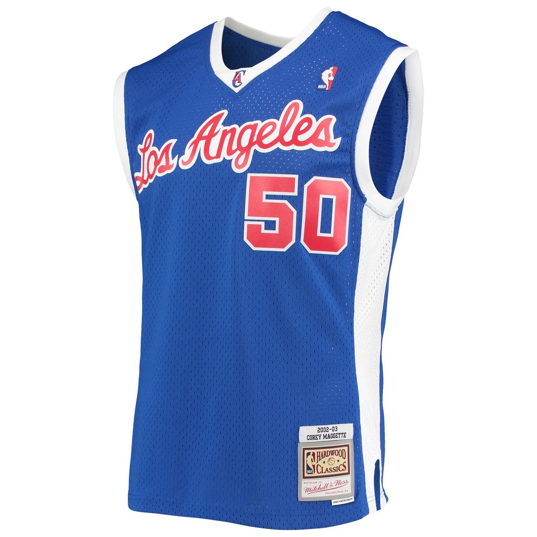 Corey Maggette LA Clippers Mitchell & Ness 2002/03 Hardwood Classics Swingman Jersey - Royal Official NBA Team Apparel Basketball Fan Gear