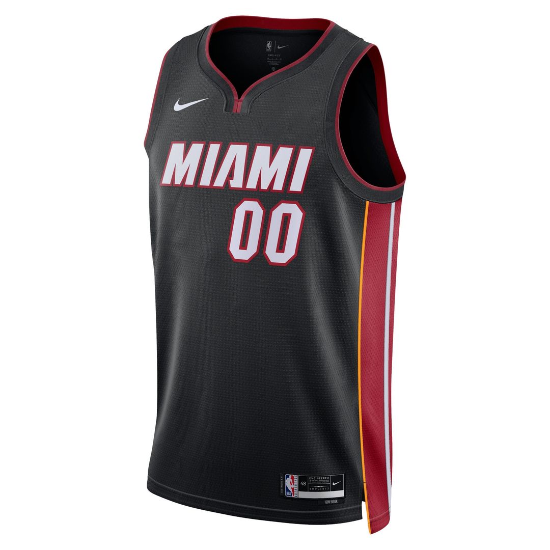 Miami Heat Nike Unisex Swingman Custom Jersey Black - Icon Edition Official NBA Team Apparel Basketball Fan Gear