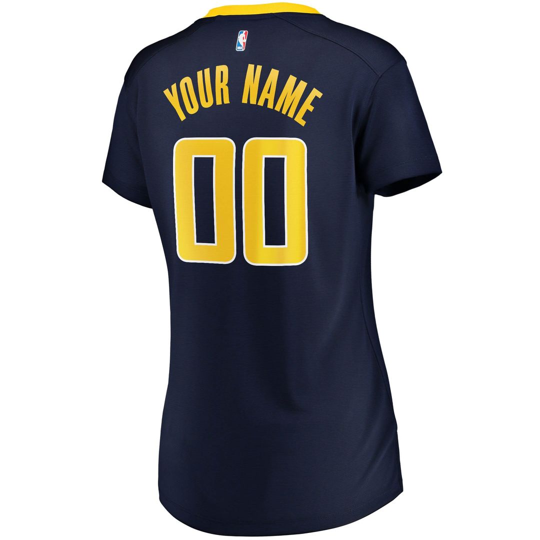 Indiana Pacers Fanatics Women's Fast Break Custom Jersey Navy - Icon Edition Official NBA Team Apparel Basketball Fan Gear