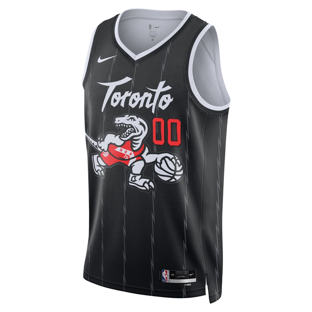 Toronto Raptors Nike Unisex 2025/26 City Edition Swingman Custom Jersey - Black Official NBA Team Apparel Basketball Fan Gear