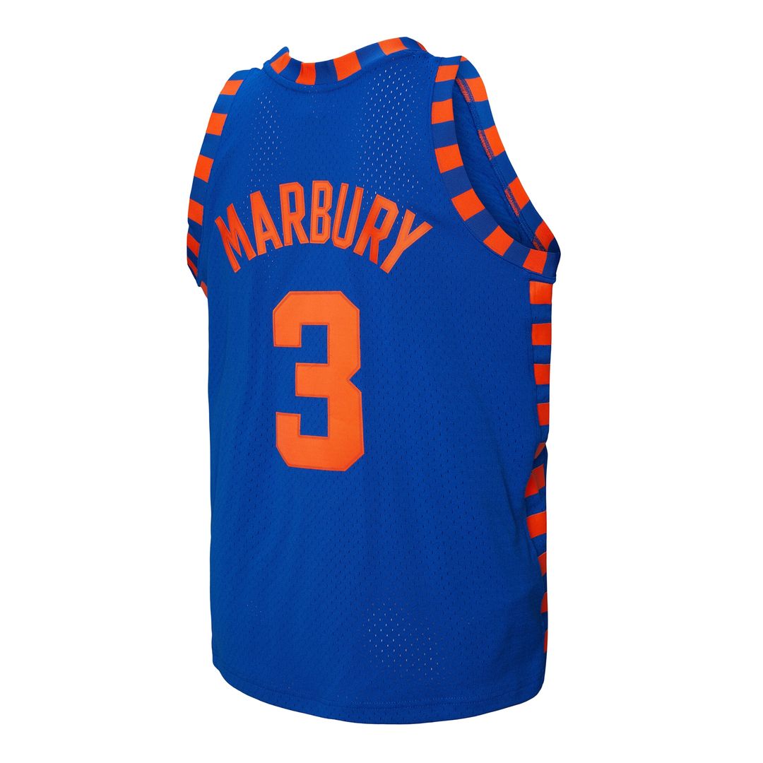 Stephon Marbury New York Knicks Mitchell & Ness 2005/06 Hardwood Classics Swingman Jersey - Blue Official NBA Team Apparel Basketball Fan Gear