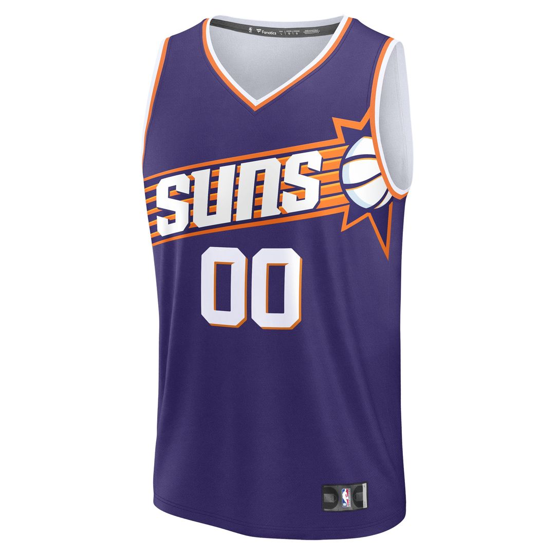 Phoenix Suns Fanatics Youth Fast Break Custom Replica Jersey - Purple - Icon Edition Official NBA Team Apparel Basketball Fan Gear