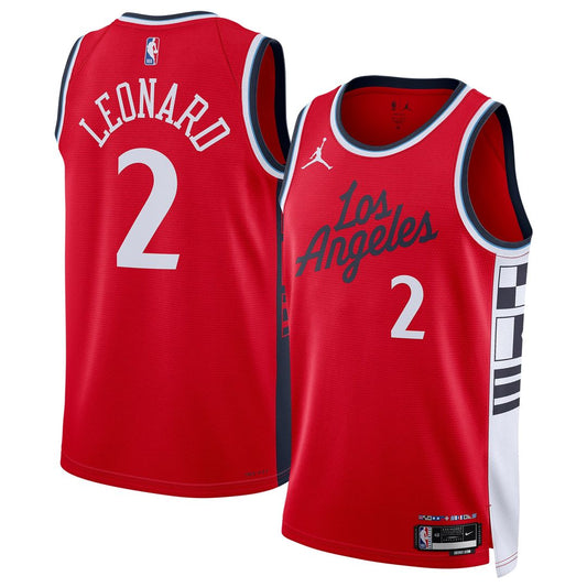 Kawhi Leonard LA Clippers Jordan Brand Unisex 2024/25 Swingman Jersey - Statement Edition - Red Official NBA Team Apparel Basketball Fan Gear