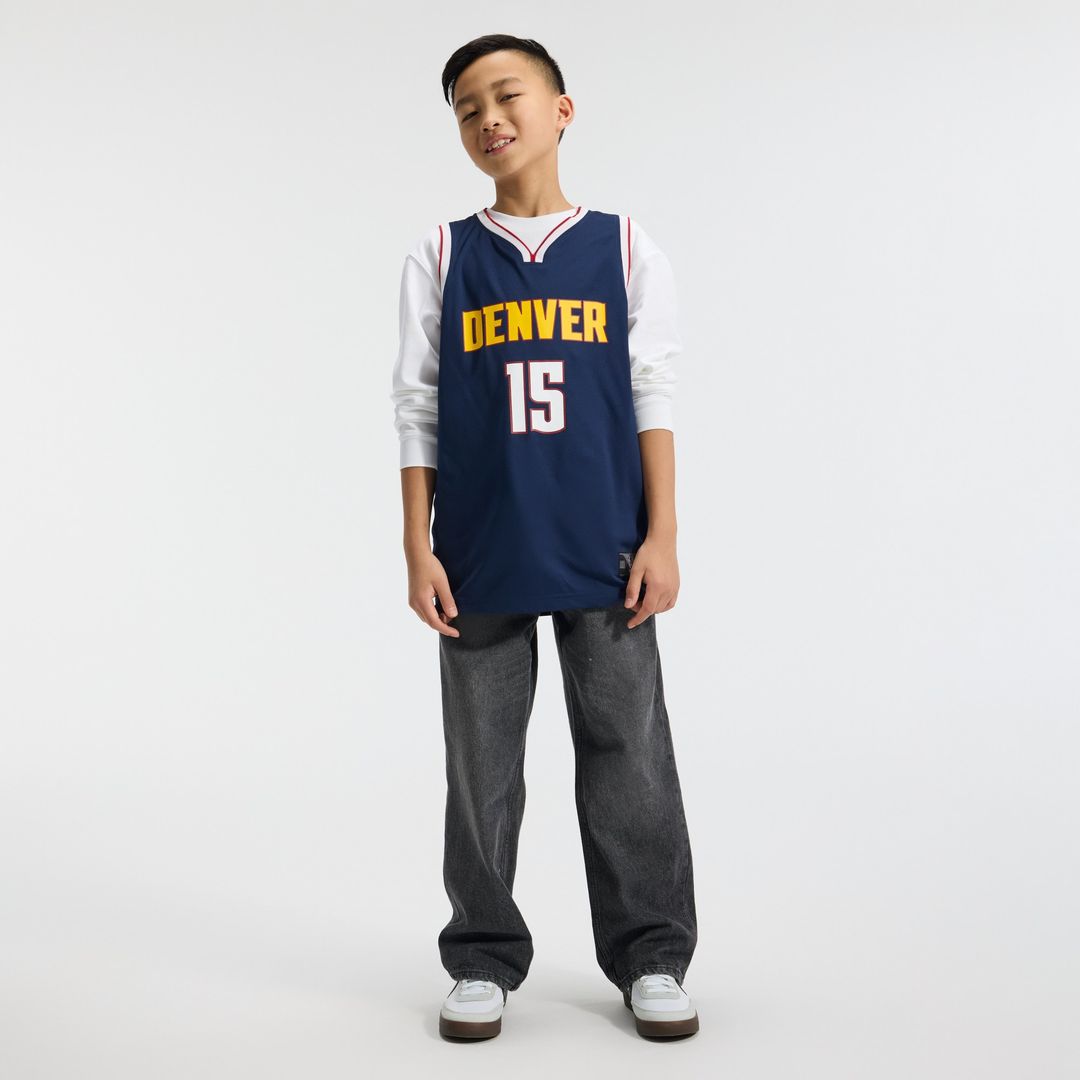 Nikola Jokic Denver Nuggets Fanatics Youth Fast Break Replica Player Jersey - Icon Edition - Navy Official NBA Team Apparel Basketball Fan Gear