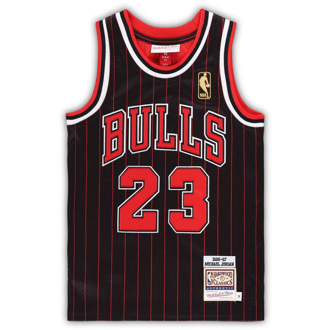 Michael Jordan Chicago Bulls Mitchell & Ness Preschool 1997/98 Hardwood Classics Authentic Jersey - White Official NBA Team Apparel Basketball Fan Gea