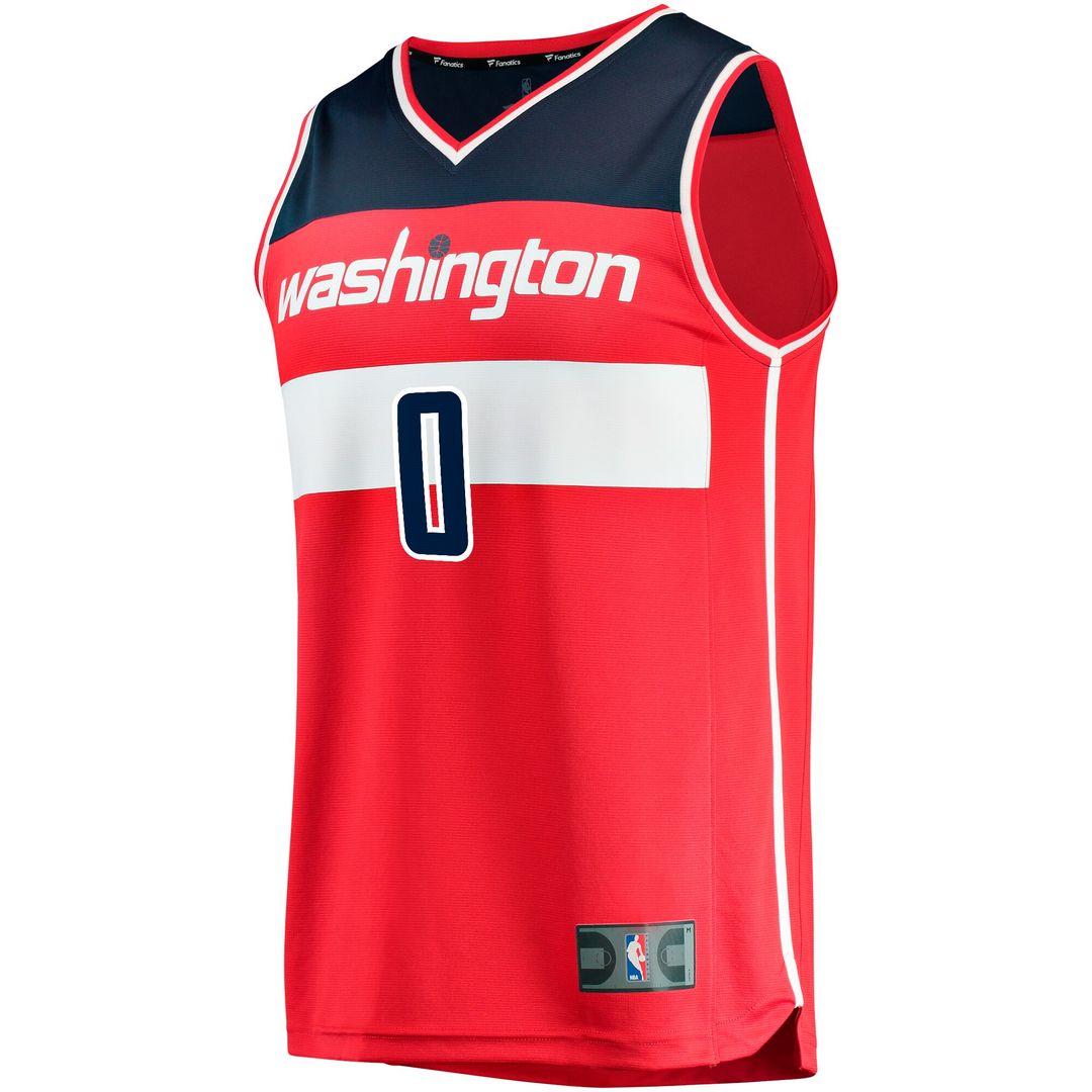 Washington Wizards Fanatics Fast Break Replica Jersey - Icon Edition - Red Official NBA Team Apparel Basketball Fan Gear