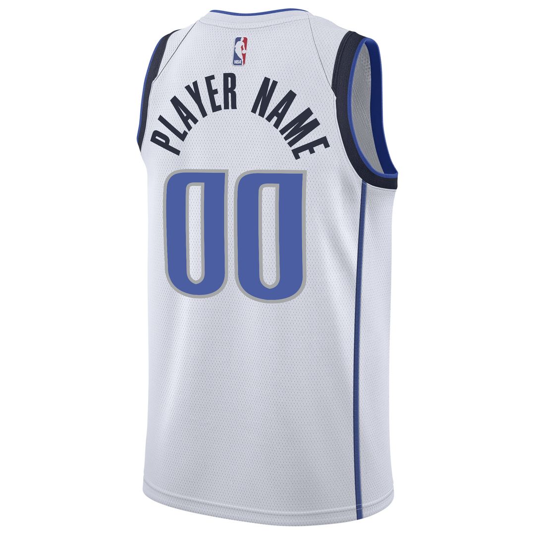 Dallas Mavericks Nike 2020/21 Swingman Custom Jersey - Association Edition - White Official NBA Team Apparel Basketball Fan Gear