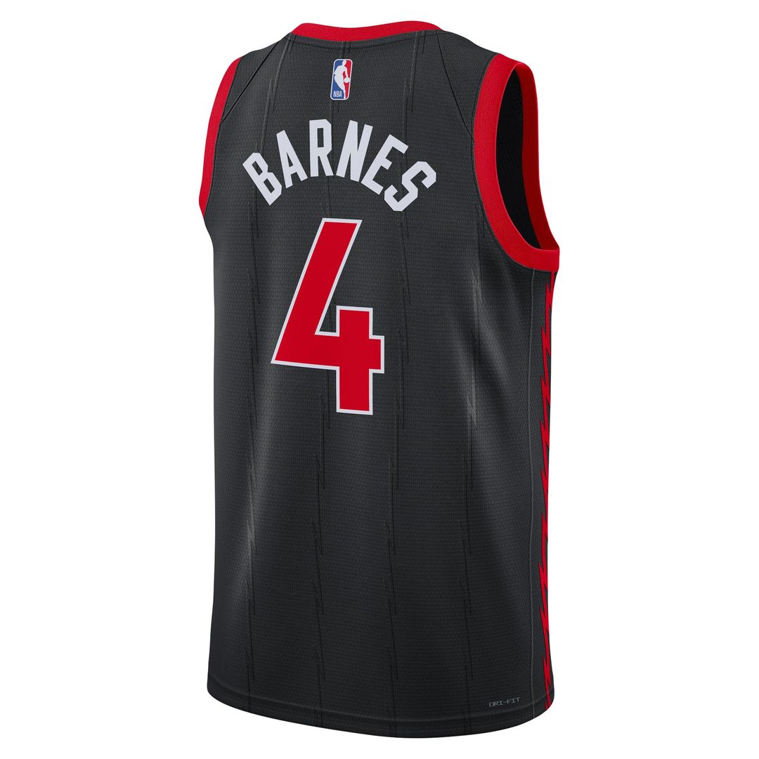 Scottie Barnes Toronto Raptors Jordan Brand Unisex Swingman Jersey - Statement Edition - Black Official NBA Team Apparel Basketball Fan Gear