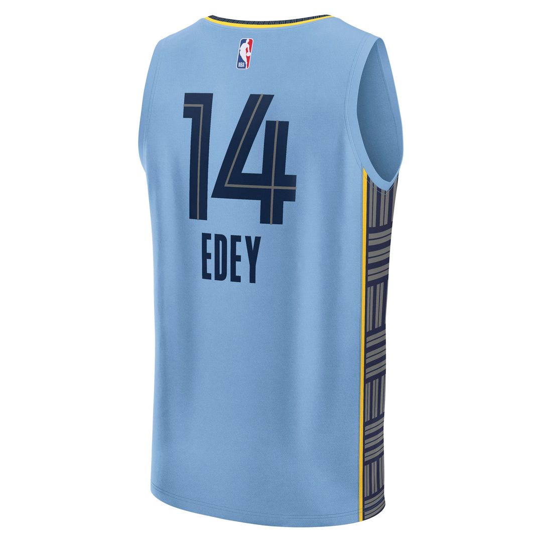 Zach Edey Memphis Grizzlies Fanatics Fast Break Replica Player Jersey - Statement Edition - Light Blue Official NBA Team Apparel Basketball Fan Gear