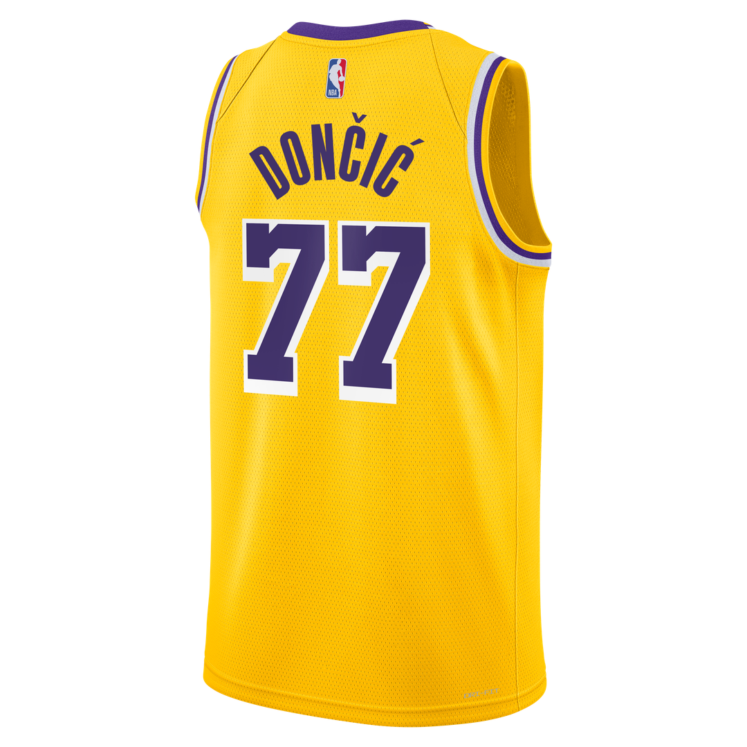 Luka Dončić Los Angeles Lakers Nike Unisex Swingman Jersey - Icon Edition - Gold Official NBA Team Apparel Basketball Fan Gear
