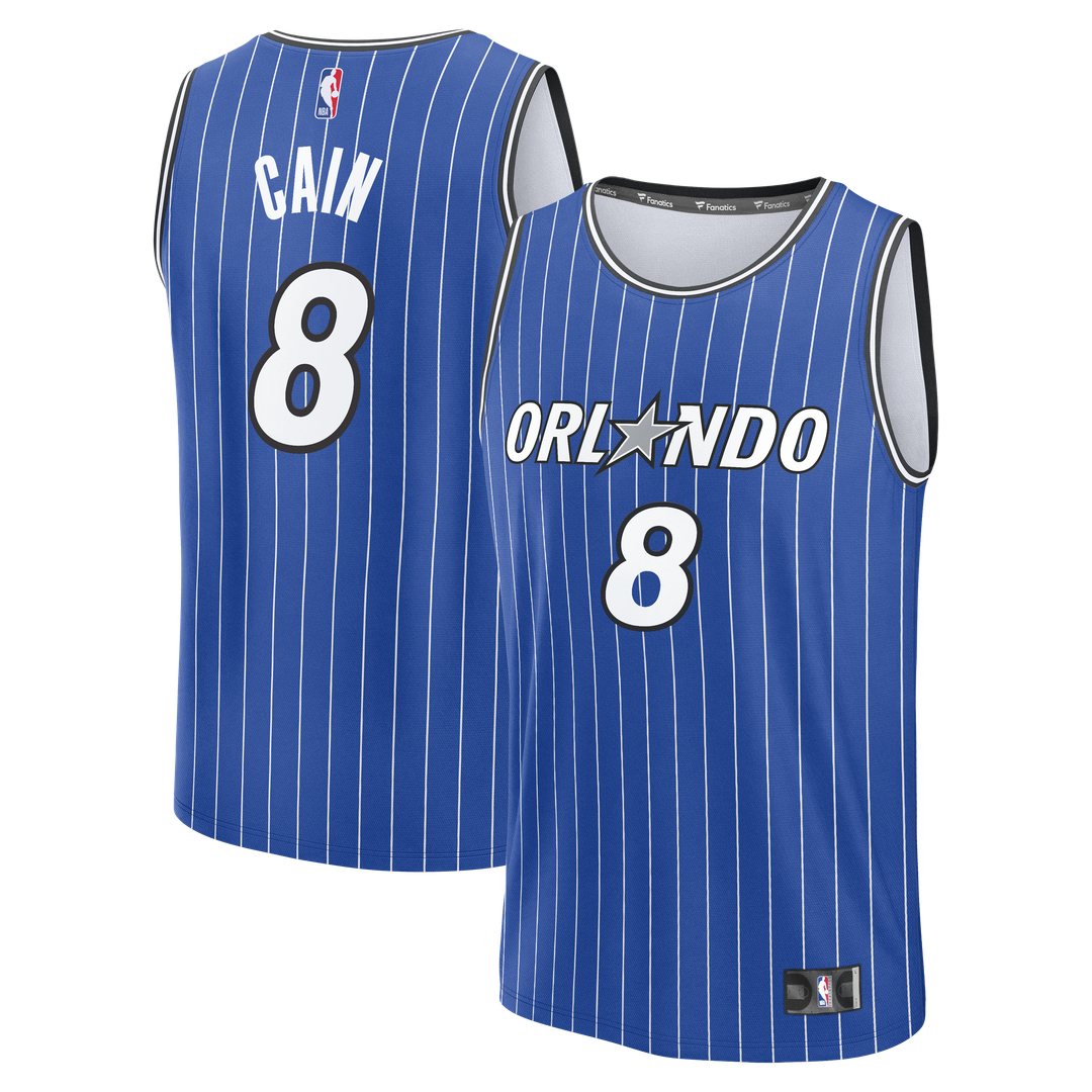 Jamal Cain Orlando Magic Fanatics Fast Break Jersey - Icon Edition - Blue Official NBA Team Apparel Basketball Fan Gear
