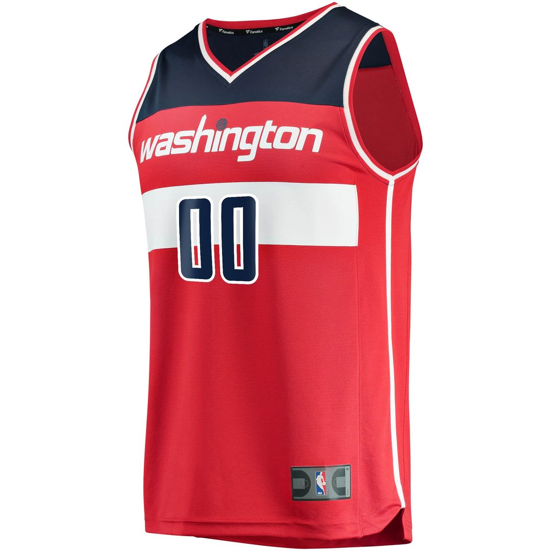 Washington Wizards Fanatics Fast Break Custom Replica Jersey Red - Icon Edition Official NBA Team Apparel Basketball Fan Gear