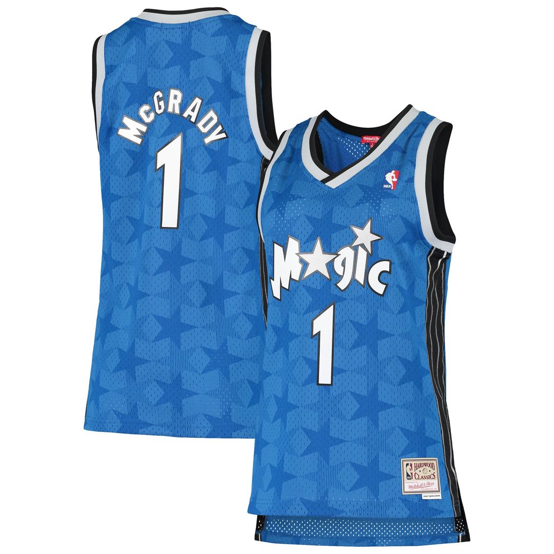 Tracy McGrady Orlando Magic Mitchell & Ness Women's 2000/01 Hardwood Classics Swingman Jersey - Blue Official NBA Team Apparel Basketball Fan Gear