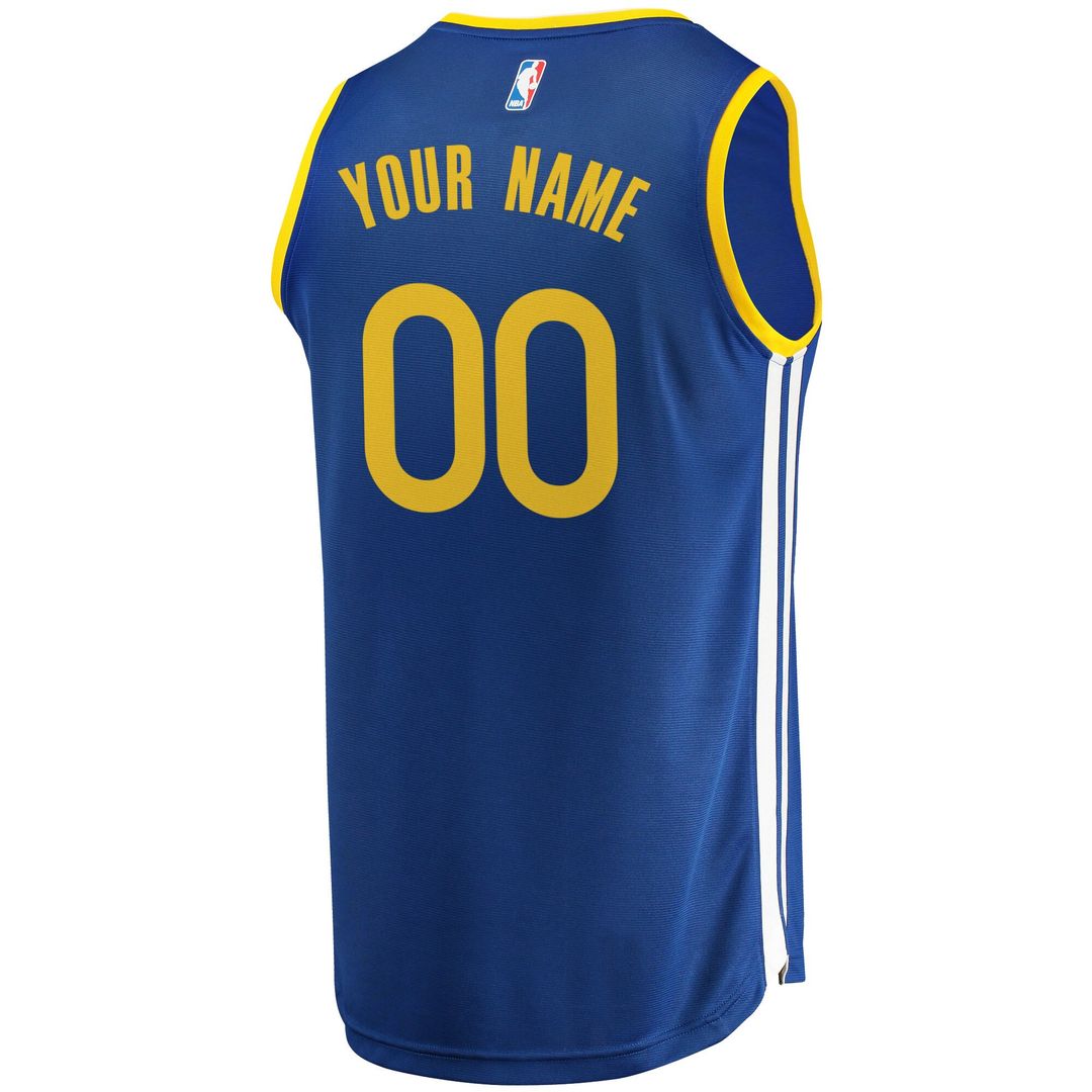 Golden State Warriors Fanatics Youth 2019/20 Fast Break Custom Replica Jersey Royal - Icon Edition Official NBA Team Apparel Basketball Fan Gear