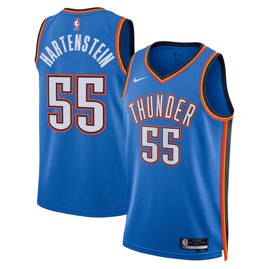 Isaiah Hartenstein Oklahoma City Thunder Nike Unisex Swingman Jersey - Icon Edition - Blue Official NBA Team Apparel Basketball Fan Gear