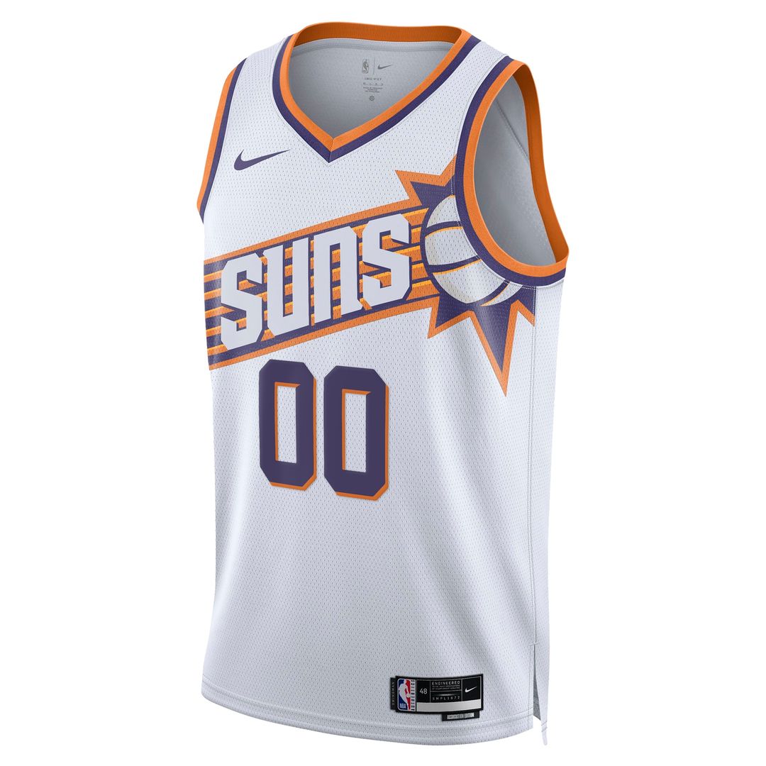 Phoenix Suns Nike Unisex Swingman Custom Jersey - White - Association Edition Official NBA Team Apparel Basketball Fan Gear
